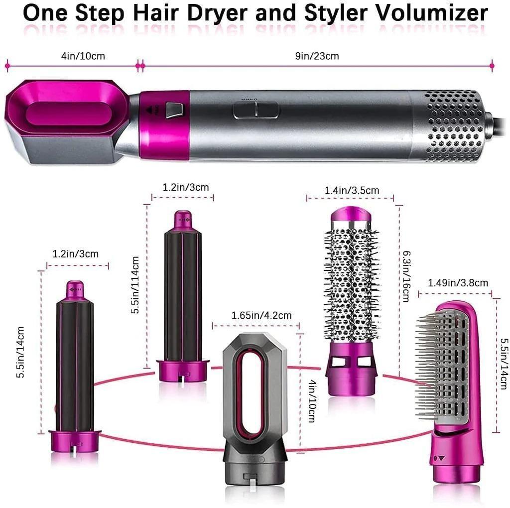 5-in-1 Multifunctional Hair Dryer & Styling Brush | Detachable Head